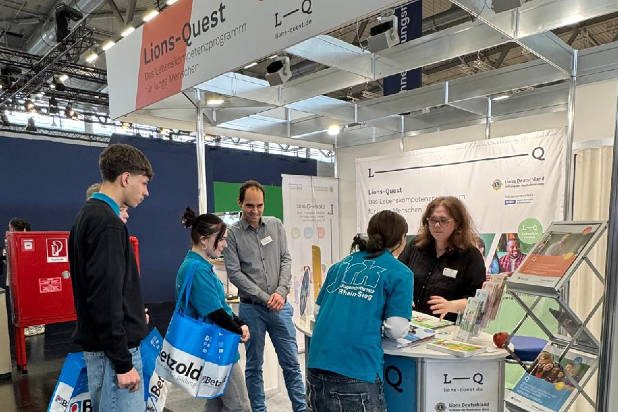 Lions-Quest-Infostand in Halle 7.1
